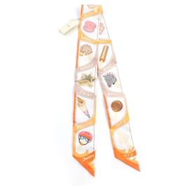 Hermès-HERMES FUNNY ICE CREAM Silk Twilly Scarf-Multiple colors