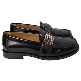 Gucci Millennial Ribot Loafers in Black Leather Black