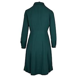 Louis Vuitton-Louis Vuitton Green Shirt Dress - '10s-Green