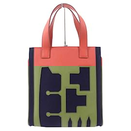 Hermès-Sac Tote Epsom Petit h d'Hermès Rose Corail-Rose