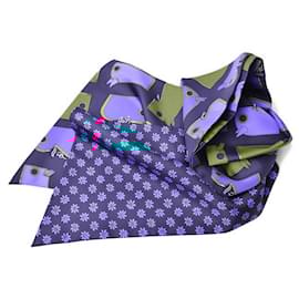 Hermès-Hermes Silk Twilly Scarf-Red