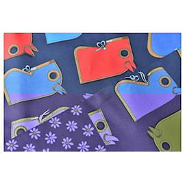 Hermès-Hermes Silk Twilly Scarf-Red