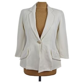 Moschino Cheap And Chic Moschino Beige Acetate Jacket Beige