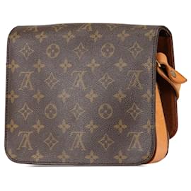 Louis Vuitton-Louis Vuitton Brown Monogram Cartouchiere MM-Brown