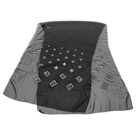 Fendi-Fendi Gray Zucca Polyester Scarf-Other