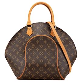 Louis Vuitton-Louis Vuitton Brown Monogram Ellipse MM-Brown