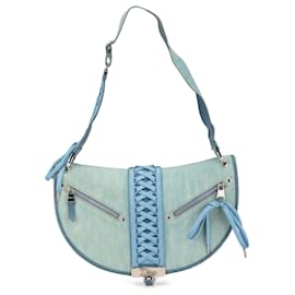 Dior-Dior Blue Denim Admit It Flap-Blue,Light blue