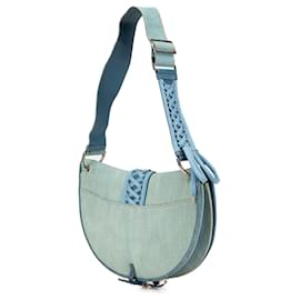 Dior-Dior Blue Denim Admit It Flap-Blue,Light blue