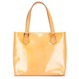 Louis Vuitton-Louis Vuitton Brown Monogram Vernis Houston-Brown,Beige