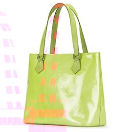Louis Vuitton-Louis Vuitton Brown Monogram Vernis Houston-Brown,Beige