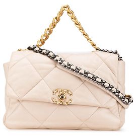 Chanel Beige Large Lambskin 19 Flap Beige