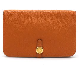 Hermès Riñonera Hermes Dogon Naranja