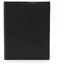 Hermès-Hermes Leather Notebook Cover-Black
