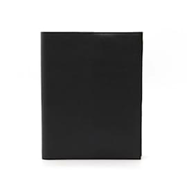 Hermès-Hermes Leather Notebook Cover-Black