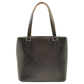 Louis Vuitton-Louis Vuitton Monogram Matte Stockton Tote Bag-Black