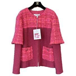 Chanel-New Runway Ribbon Tweed Jacket 42-Other