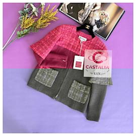 Chanel-New Runway Ribbon Tweed Jacket 42-Other