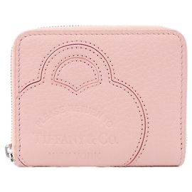 Tiffany & Co Monedero de cuero rosa Tiffany Rosa