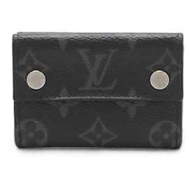 Louis Vuitton-Louis Vuitton Monogram Eclipse Discovery Compact Wallet-Brown,Black,Monogram