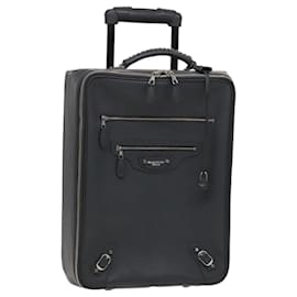 Balenciaga-BALENCIAGA Carry case Leather Gray 235225 Auth ac3540-Brown
