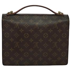 Louis Vuitton-LOUIS VUITTON Monogram Monceau 28 Hand Bag M51185 LV Auth 115788-Monogram