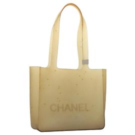 CHANEL Tote Bag Rubber Clear CC Auth bs22150 Other