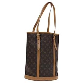 Louis Vuitton-LOUIS VUITTON Monogram Bucket GM Shoulder Bag M42236 LV Auth 110348-Monogram