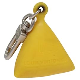 Louis Vuitton-LOUIS VUITTON Charm metal Yellow LV Auth SW064-Yellow
