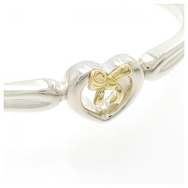 Tiffany & Co-Tiffany 925 750YG Pulseira Coração x Fita-Outro