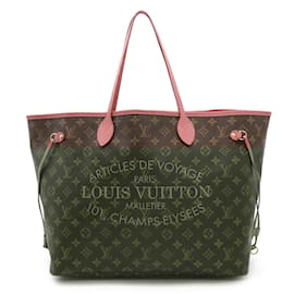Louis Vuitton-Louis Vuitton Monogram Ikat Flower Neverfull GM Tote Bag-Pink