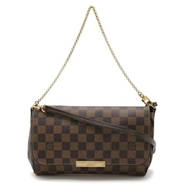 Louis Vuitton-Louis Vuitton Damier Favorite MM Shoulder Bag-Brown
