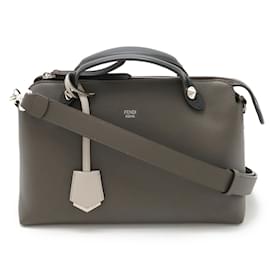 Fendi-Sac à main moyen Fendi By The Way-Marron,Noir