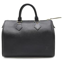 Louis Vuitton-Louis Vuitton Epi Speedy 25 Handbag-Black