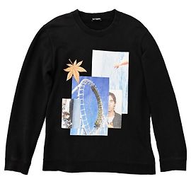 Sudadera unisex de polaroid de Raf Simons 2015 en negro L Negro Multicolor