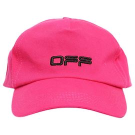 Off White Boné de beisebol fúcsia Rosa