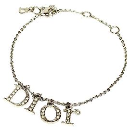 Pulseira Christian Dior Dio(r)evolution em prata com logotipo em strass Prata