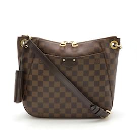 Louis Vuitton-Louis Vuitton Damier South Bank Shoulder Bag-Brown,Red,Damier ebene