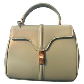 Autre Marque Bolsa Celine Mini 16 de couro Ice Mint Azul Verde