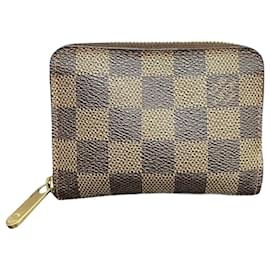 Louis Vuitton-Louis Vuitton Damier Zippy Coin Purse-Brown,Damier ebene
