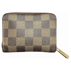 Louis Vuitton-Louis Vuitton Damier Zippy Coin Purse-Brown,Damier ebene