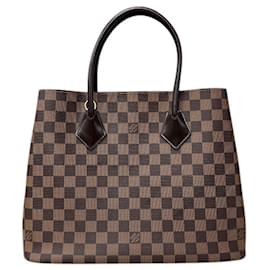 Louis Vuitton-Louis Vuitton Damier Kensington Tote Bag-Brown,Damier ebene