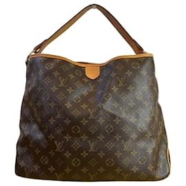 Louis Vuitton-Louis Vuitton Monogram Delightful PM Shoulder Bag-Brown,Monogram