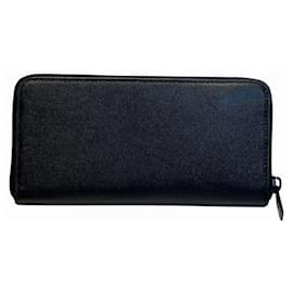 Yves Saint Laurent-Yves Saint Laurent Black Long Wallet for Men-Black