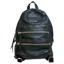 Schwarzer Leder-Rucksack von Marc by Marc Jacobs Schwarz