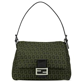 Fendi-Fendi Red Zucchino Canvas Mamma Forever-Red,Other