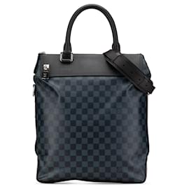 Louis Vuitton-Louis Vuitton Blue Damier Cobalt Greenwich Tote-Black,Blue,Navy blue