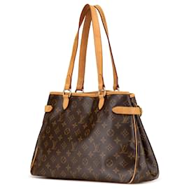 Louis Vuitton-Louis Vuitton Brown Monogram Batignolles Horizontal-Brown