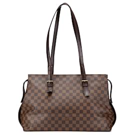 Louis Vuitton-Louis Vuitton Brown Damier Ebene Chelsea-Brown