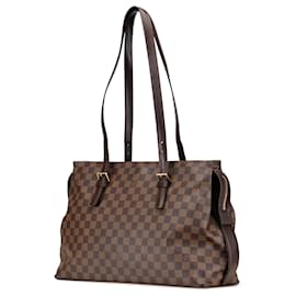 Louis Vuitton-Louis Vuitton Brown Damier Ebene Chelsea-Brown