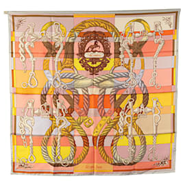 Hermès-Hermès Pink Della Cavalleria Silk Scarf-Pink